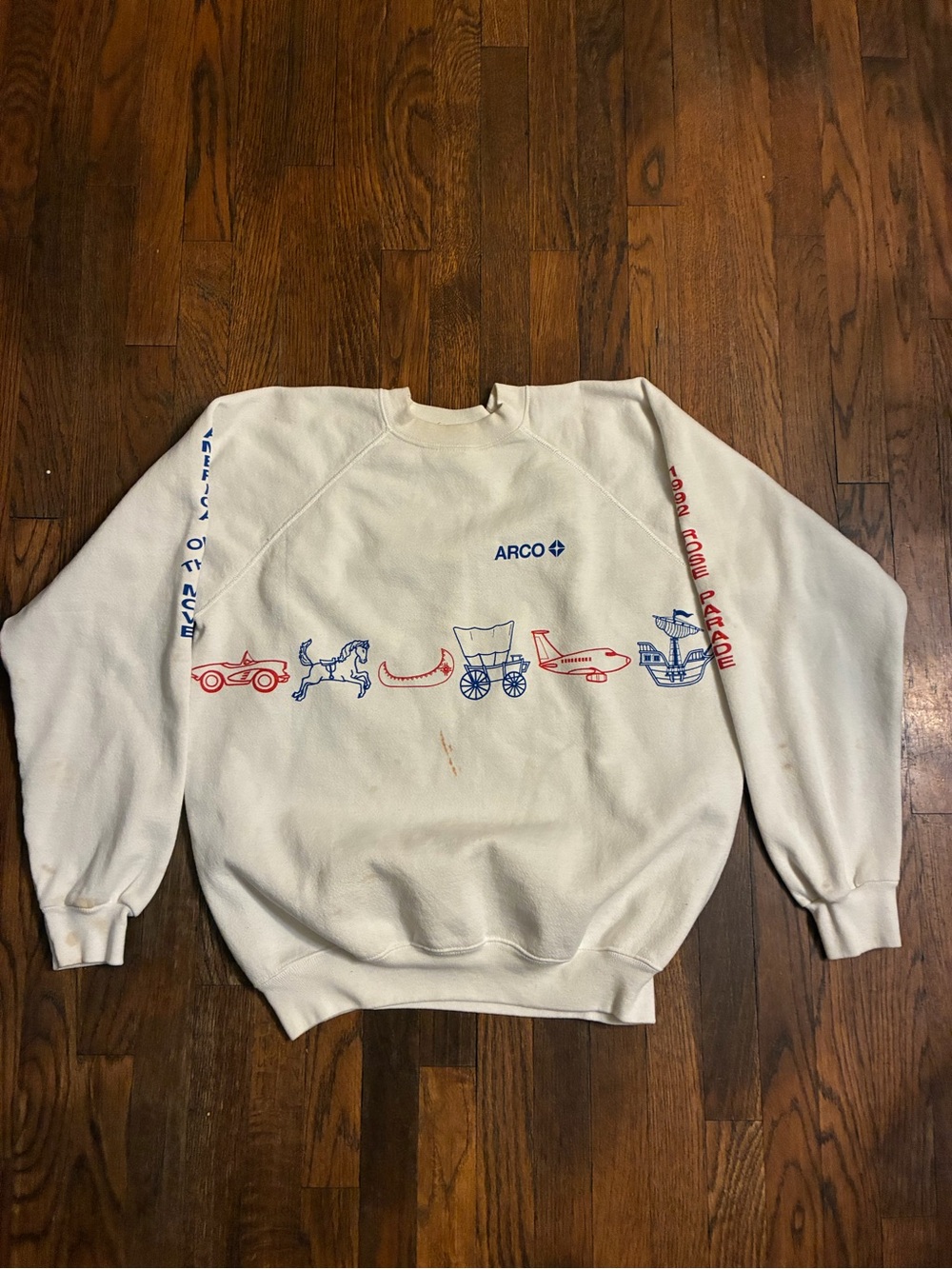 Vintage arco rose parade float sweatshirt size women’s large